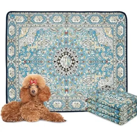 Qeils Washable Pee Pads For Dogs, 2 Pack Reusable Puppy Pads 36x41 Super Absorbent Leakproof Dog Training Pads, Non-Slip Potty Pads For