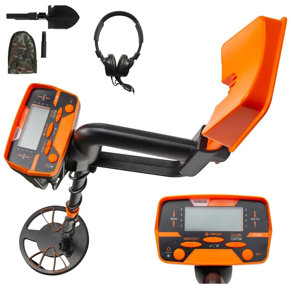 Metal Detector Waterproof Disc Metal Detectors Underwater Underground High Accuracy LCD Display Metal Detector For Adults And Children Headphone Automatic Detector Yellow 3010