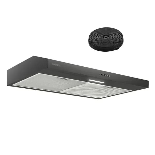 Stainless Steel Under Cabinet Range Hood Vent Cooking 230 CFM Kitchen 3 Speed Cooker Hood