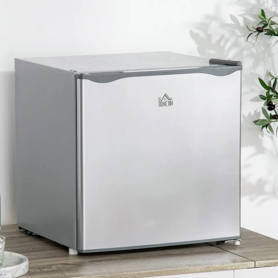 1.1 Cu.Ft Countertop Mini Freezer, Compact Upright Freezer with Removable Shelves, Gray