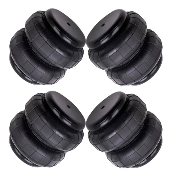4 Pieces Heavy Duty 2500lb NPT Double Bellow Air Suspension Bag Air Spring Bags
