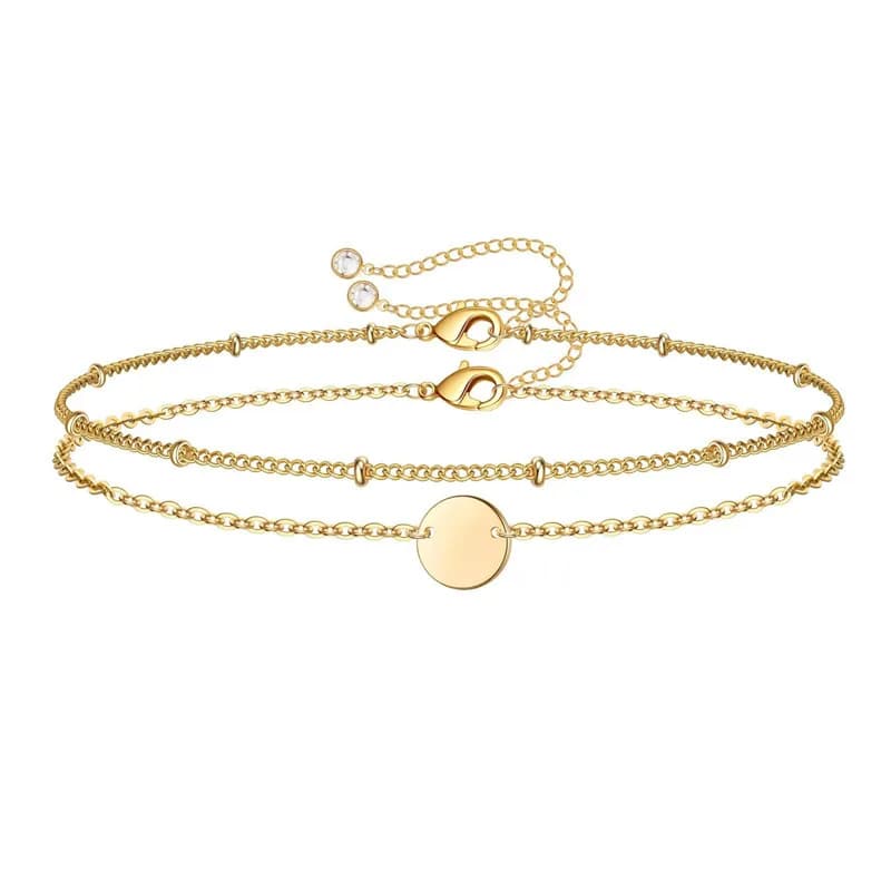 14K Gold Dainty Gold Bracelets