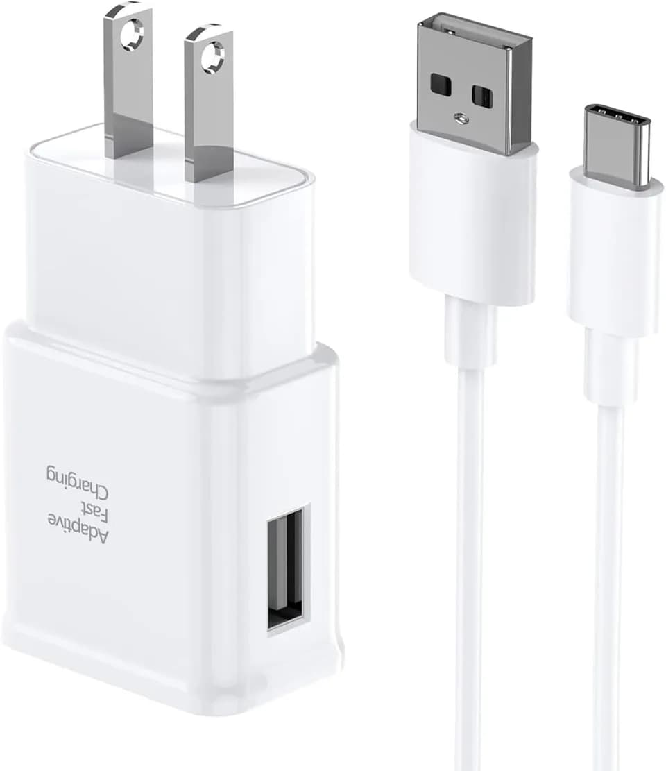 Type C Charger Fast Charging, 2 Pack USB C Android Phone Wall Charger Block And 6ft Charge Cable Cord, For Androids Galaxy S8, S9, S10 Plus Active S10e, S20,S21 Ultra Plus, Note 8 9 10