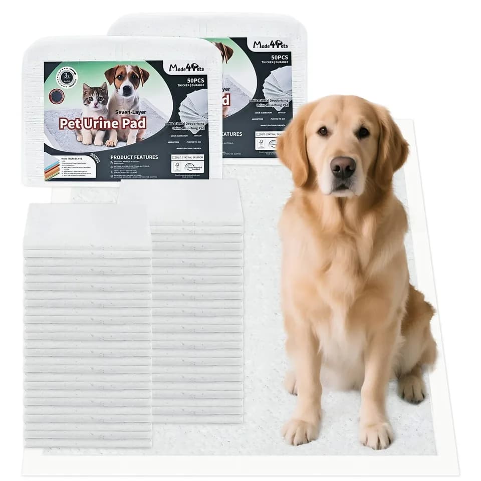 Made4 Pets Dog And Puppy Pee Pads, Leak-proof And Quick-drying Design, For Potty Training, 100 Pads Per Pack.,Self-pickup Only