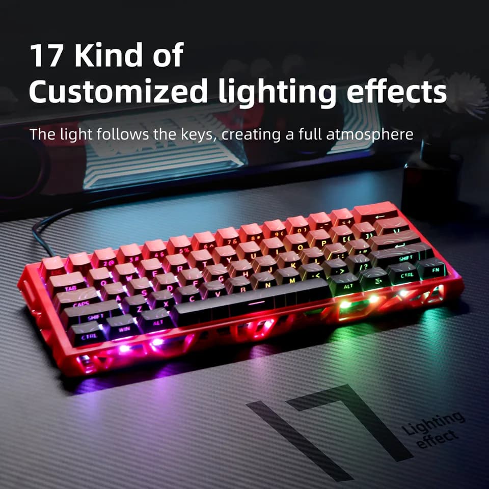 NJ61 Hollow Single-Mode Mechanical Keyboard