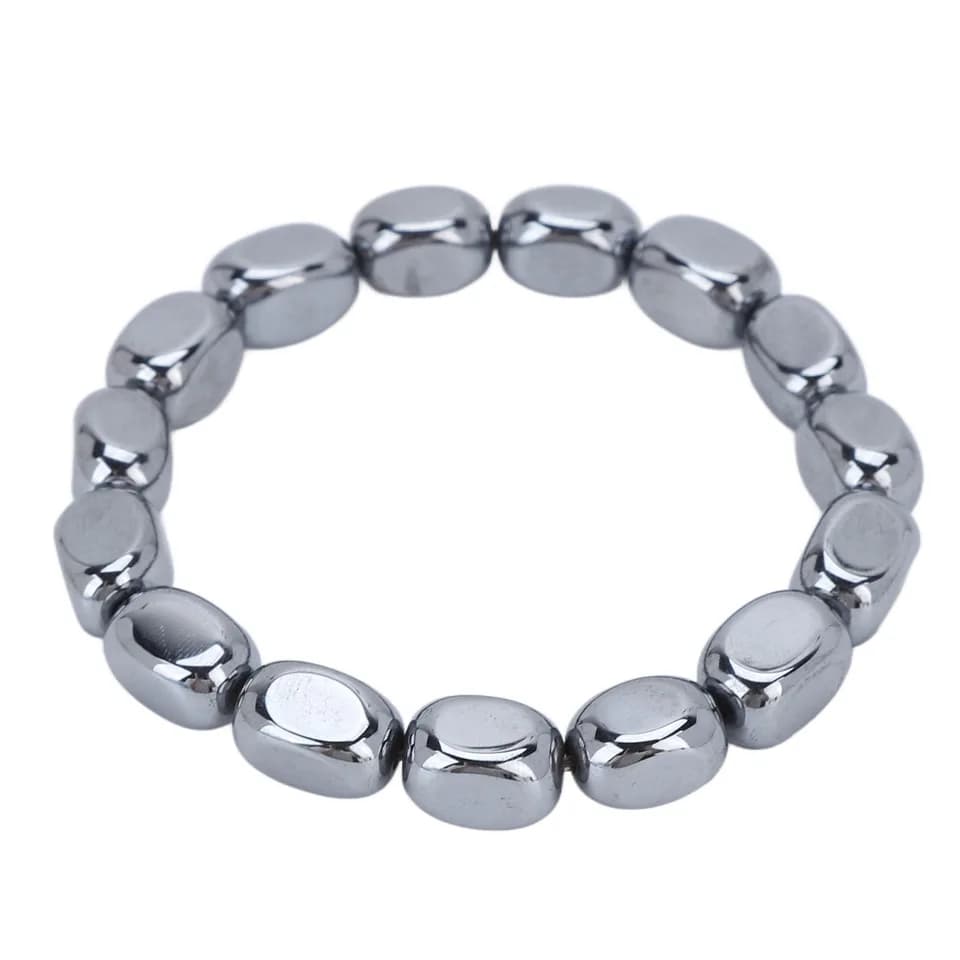 Terahertz Bracelet Energy Stone Loose Elastic Natural Beads Terahertz Bracelet For Women Men