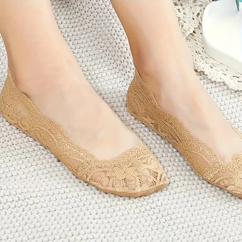 Lace Boat Socks Two Pairs, Cleverly Blending Lace Lace And Boat Sock Design, Skin Friendly And Breathable, Versatile Yet Exquisite