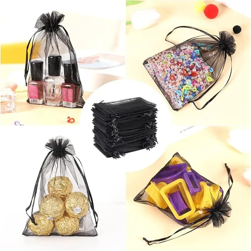 4x6 Inch 50PCS Organza Bags ,Birthday Party Favors, Small Business Retail Packaging