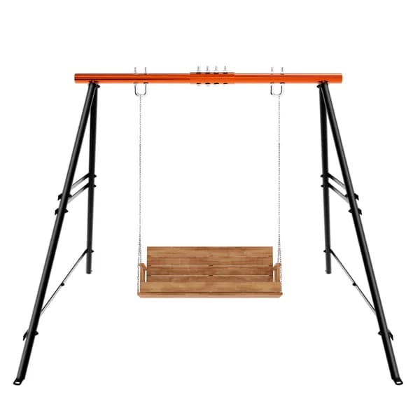 Swing Sets For Backyard, Outdoor Porch Swing Frame, Hammock Chair Stand Only, Max Load 550Lbs A-Frame Swing Stand, Swing Set For Patio, Playground, Park, Swing Not Include
