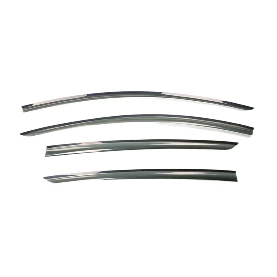 Fits 17-23 Tesla Model 3 Smoke Acrylic Window Visors Sun Rain Deflectors 4PCS