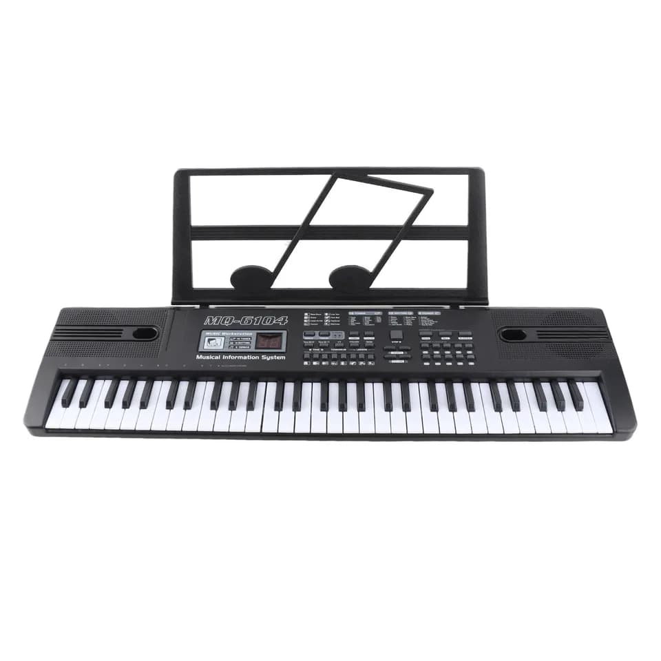 61 Keys Digital Music Electronic Organ Portable Keyboard With Microphone For Children