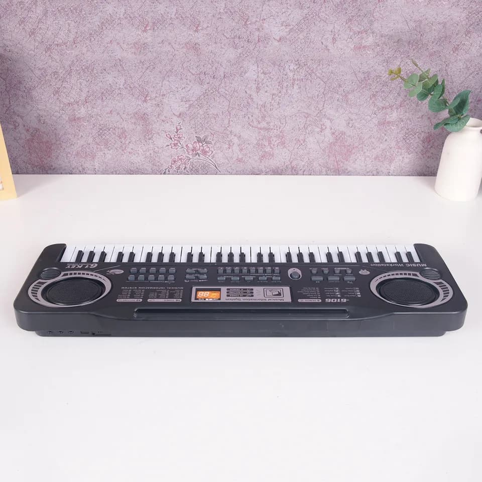 61 Keys Black Digital Music Electronic Keyboard Electric Piano Kids Musical Instrument