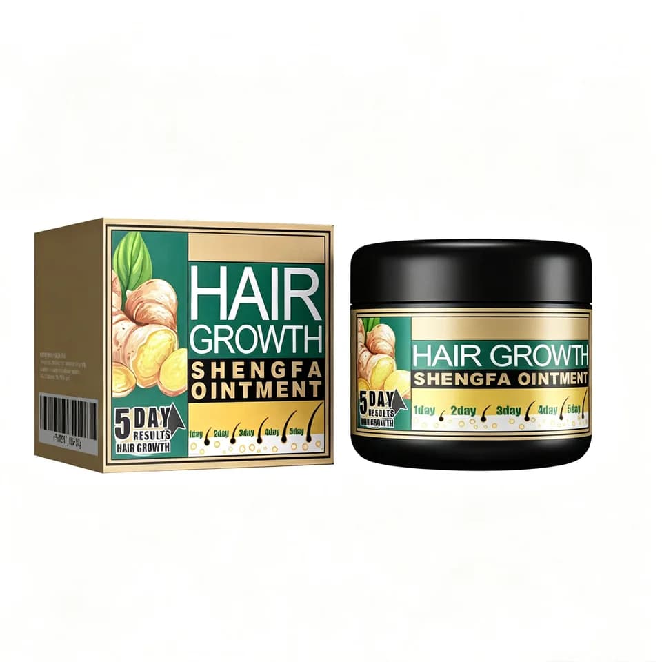 Ginger Hair Growth Ointment, Nourishing Scalp Care Cream For Thinning Hair, Anti Hair Loss Treatment With Ginger Root Extract