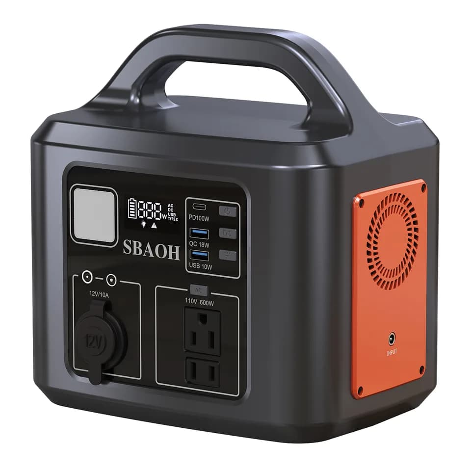 600W Power Station,538.7Wh 145600mAh Solar Generator For Outdoor Camping, Home Backup,Power Outages,No Solar Panel