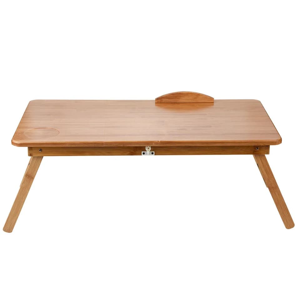 Portable Foldable Wooden Bamboo Laptop Table Sofa Bed Office Laptop Stand Adjustable 62*34