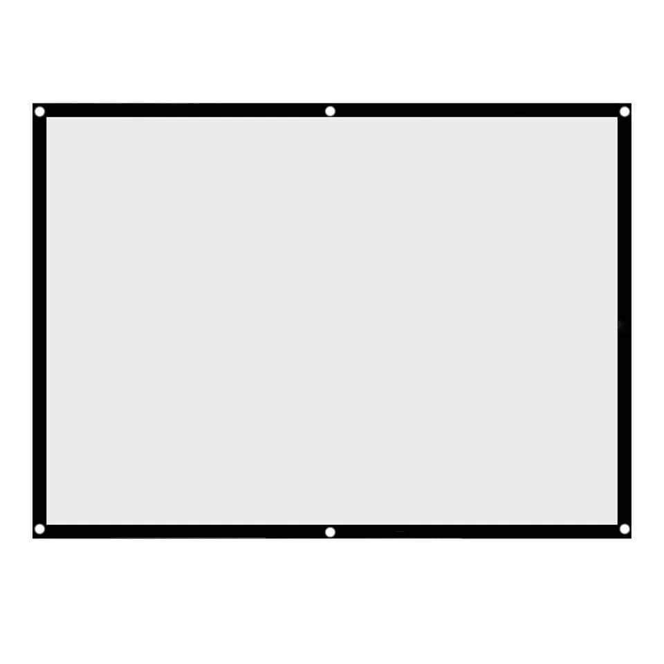 1pc Portable Foldable NOn Crease White Projector Curtain Projection Screen 4:3 (100inch)