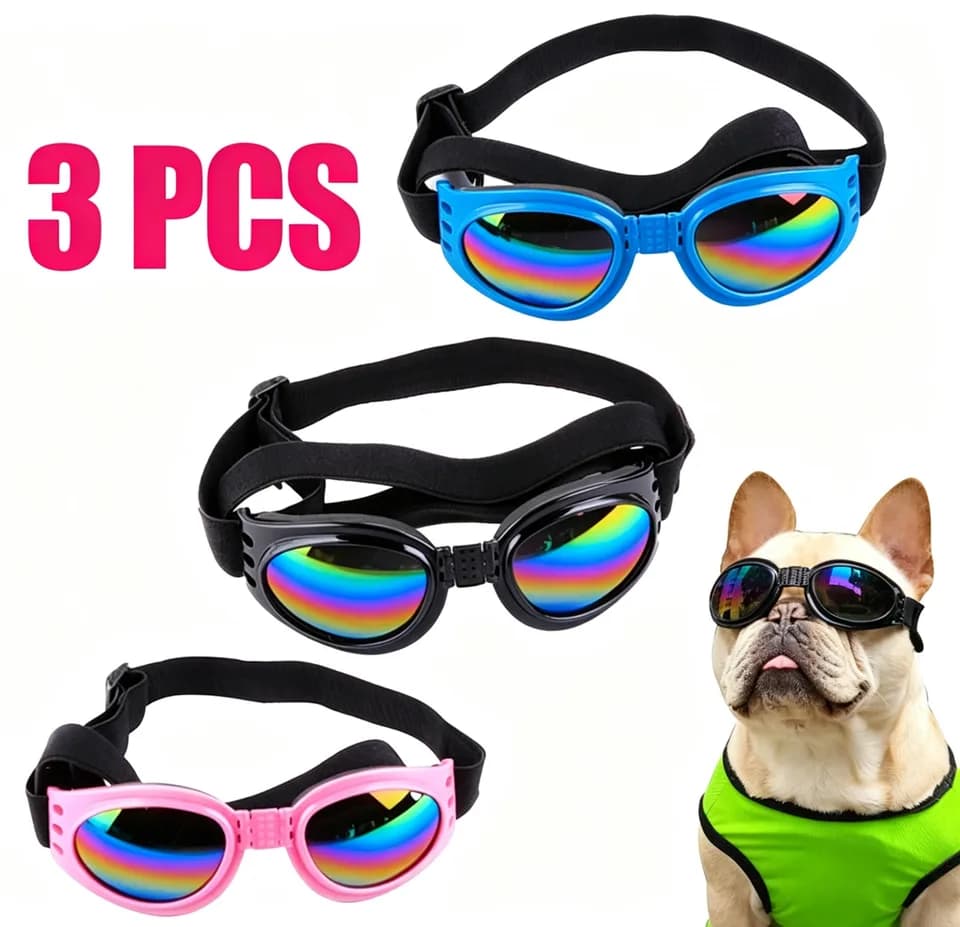 Pet Protection Small Doggles Dog Sunglasses Pet Goggles UV Sun Glasses Eye Wear Adjustable