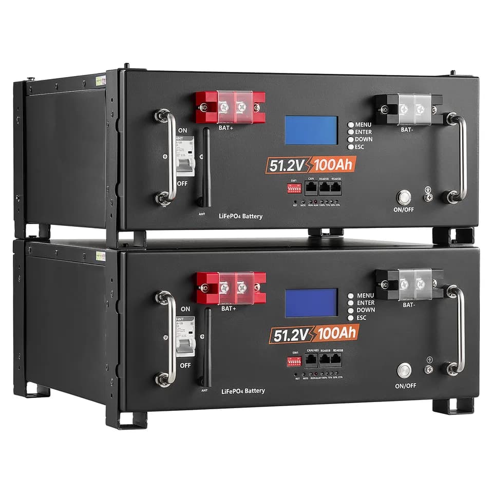 Home Power Station Backup Power, 5120Wh, LiFePO4 Lithium Battery, Support Communication, Bluetooth And WiFi, AC 5000W Inverter, Fast Charge, For Home Backup, Emergency, Solar System Components