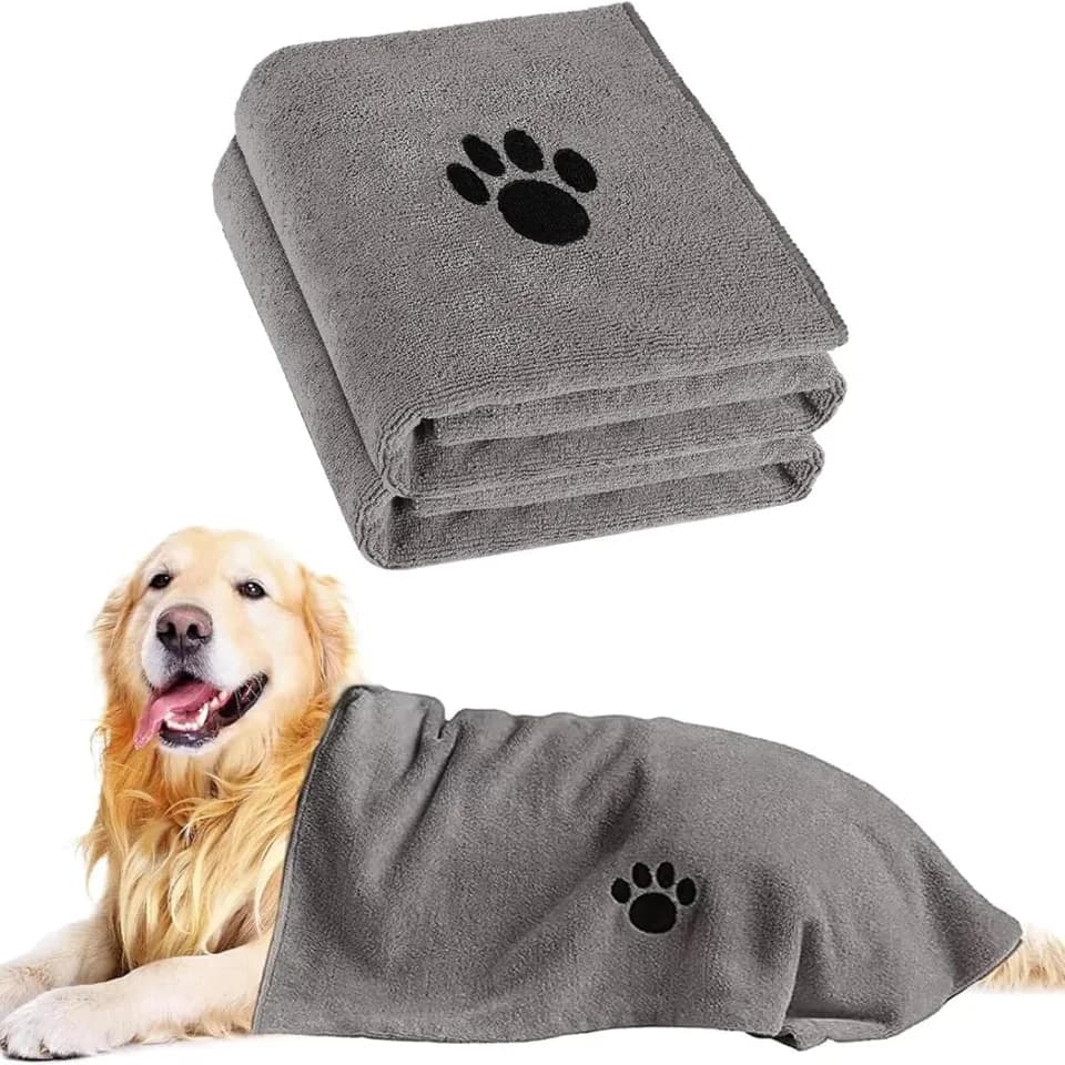 2 Pack Microfiber Dog Towels For Drying Dogs, Super Absorbent And Soft Pet Towels For Dogs Or Cats