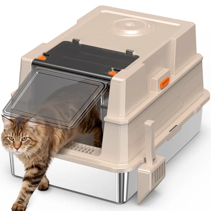 STAINLESS STEEL CAT LITTER BOX BIG SIZE