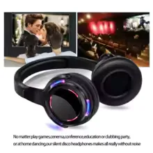 UHF RF Silent Disco Headphones Wireless DJ Headset 5 Pcs and 1 Transmitter 500m Distance view 9