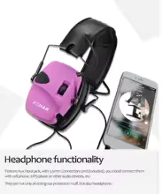 ZOHAN Electronic Ear Muffs 23dB NRR for Shooting Hunting view 11