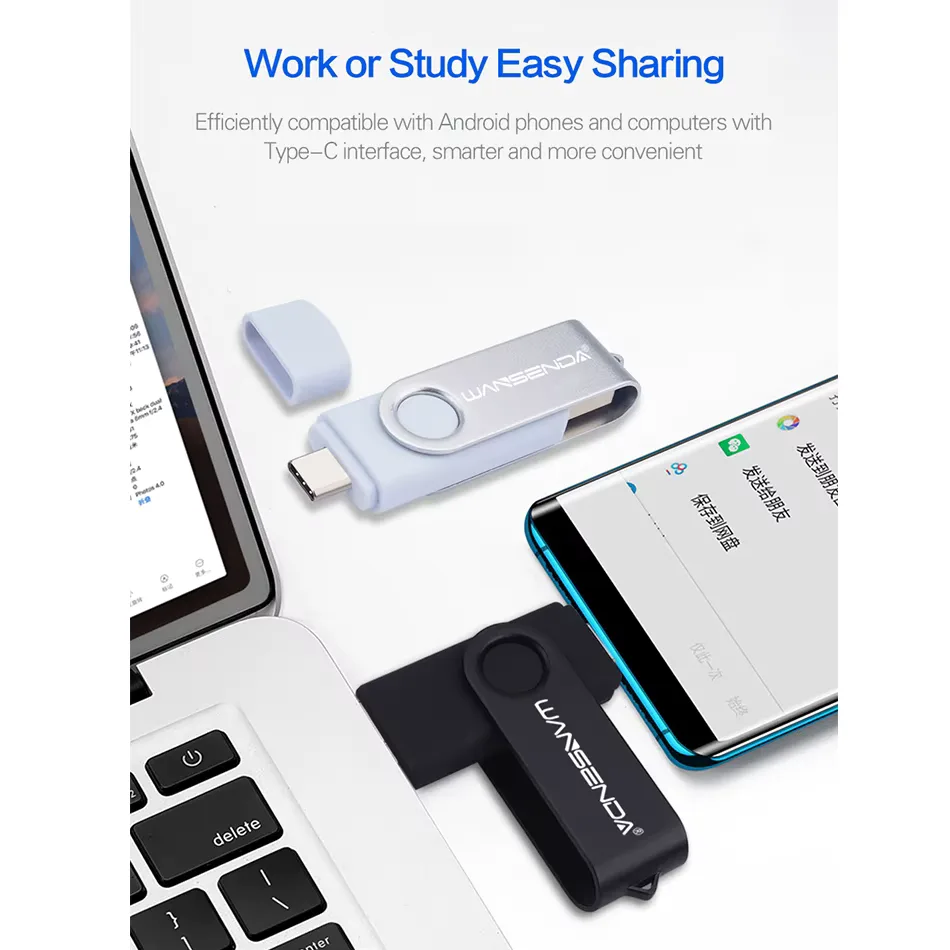 Wansenda 512GB USB 3.0 Type-C Flash Drive view 6