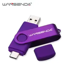 New WANSENDA USB 3.0 TYPE C USB Flash Drive OTG Pen Drive 512GB 256GB 128GB 64GB 32GB 16GB USB Stick 2 in 1 High Speed Pendrive view 7