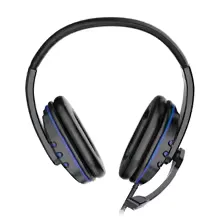 Blue Red Wired Gaming Headset 3.5mm with Mic for PS4 PC view 13