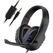 Blue Red Wired Gaming Headset 3.5mm with Mic for PS4 PC view 7