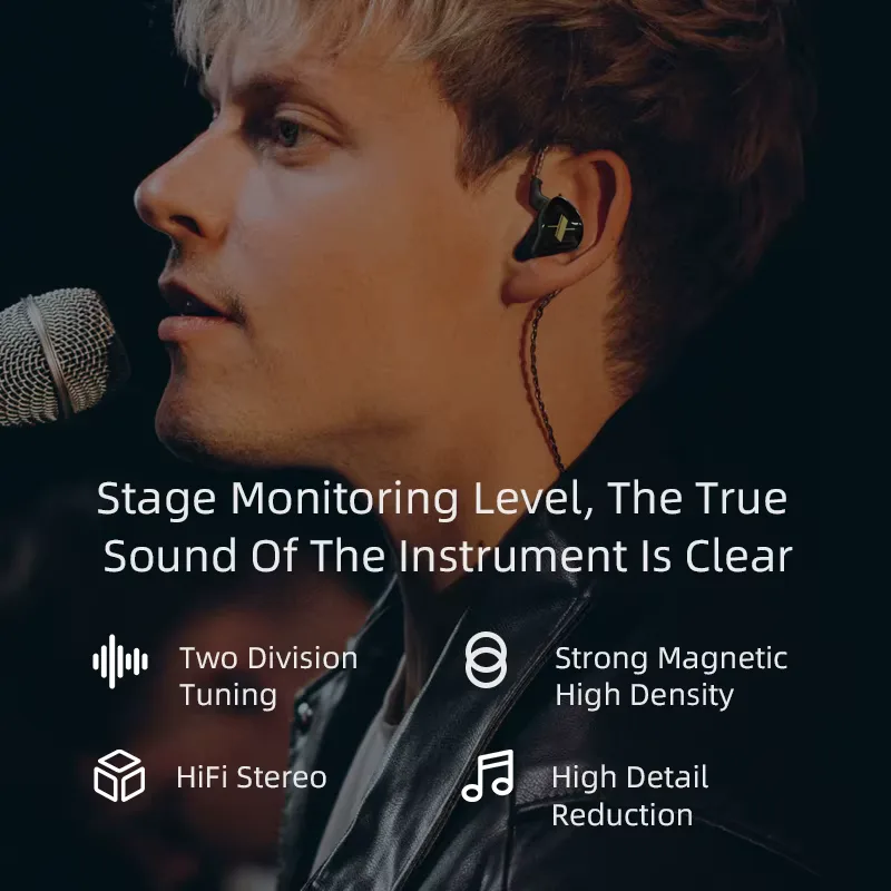 KZ EDX Wired Earphones With Microphone Dynamic HIFI Bass Music Earbuds In Ear Monitor Headphones Noise Cancelling Sport Headset view 6