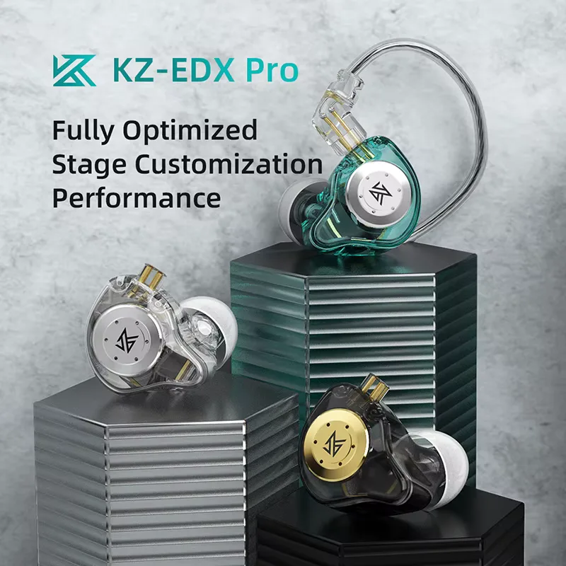 KZ EDX PRO Headphone Metal Wired Earphone Hi Fi Bass Music DJ Earbuds In Ear Monitor Game Headset With Microphone Audifonos view 2