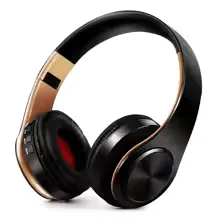 Men Gift Gold Wireless Headphones Bluetooth Earphone Stereo Headset Game with Build-in MIC with Universal for Android and iOS view 12