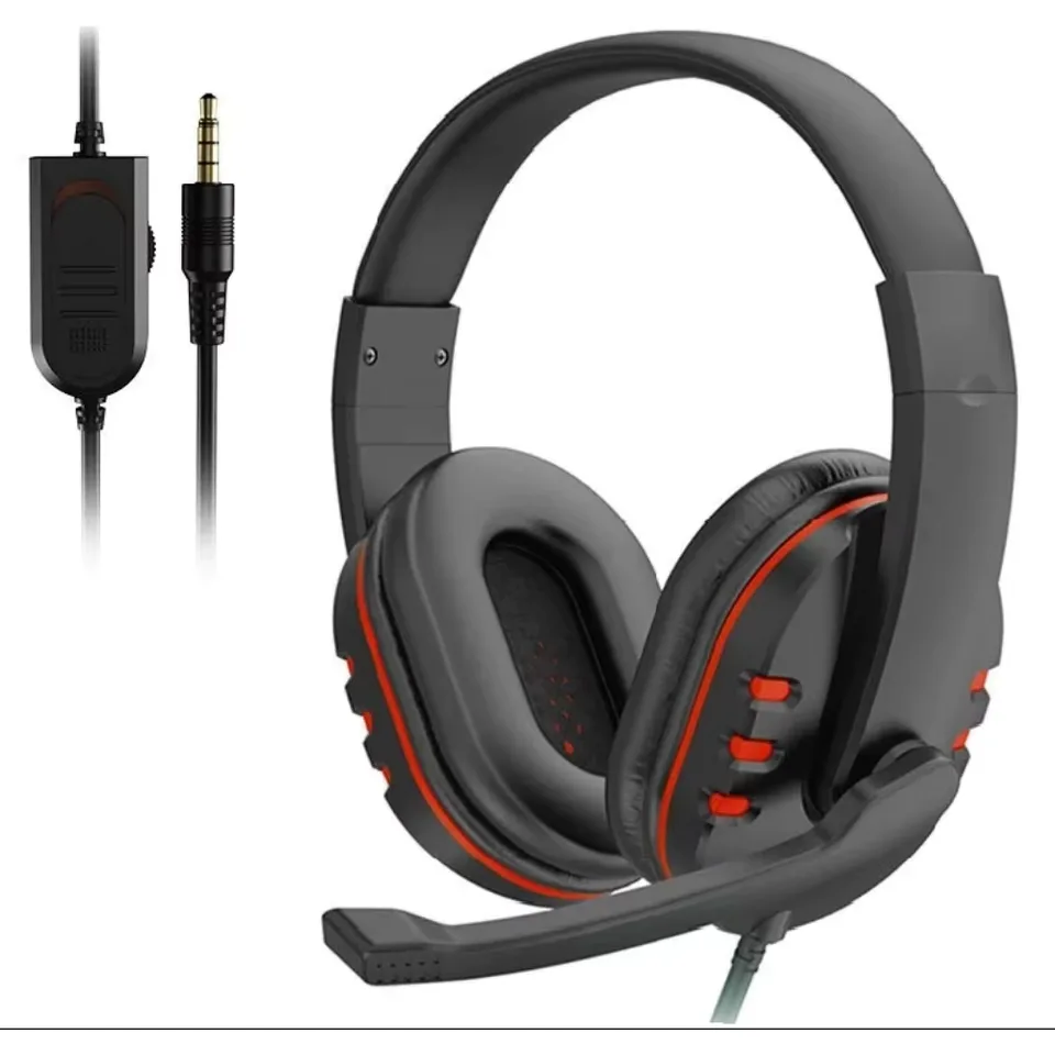 Headphones 3.5mm Wired Gaming Headset Earphones Music For PS4 Play Station 4 Game PC Chat computer With Microphone view 6