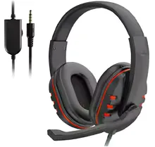 Headphones 3.5mm Wired Gaming Headset Earphones Music For PS4 Play Station 4 Game PC Chat computer With Microphone view 10
