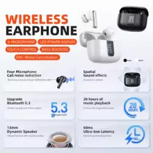 QERE E50 Wireless Earphones, 13mm Driver, 28H Battery view 9