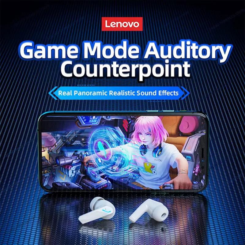 Lenovo GM2 Pro Gaming Earphones Bluetooth 5.4 Sport Headset Dual Mode HD Call Noise Reduction Earbuds with Mic Music Earphones view 2