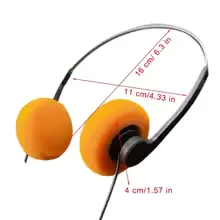 1pcs Underwire Headphone Music Mp3 Walkman Retro Feelings Portable Wired Small Headphones Sports Fashion Photo Props view 13