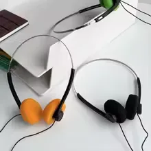 1pcs Underwire Headphone Music Mp3 Walkman Retro Feelings Portable Wired Small Headphones Sports Fashion Photo Props view 11