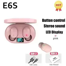E6S Wireless Bluetooth Earphones TWS Bluetooth Headset Wireless Earbuds Noise Cancelling Earphones with Microphone Headphones view 16