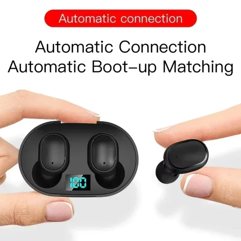E6S Wireless Bluetooth Earphones TWS Bluetooth Headset Wireless Earbuds Noise Cancelling Earphones with Microphone Headphones view 5