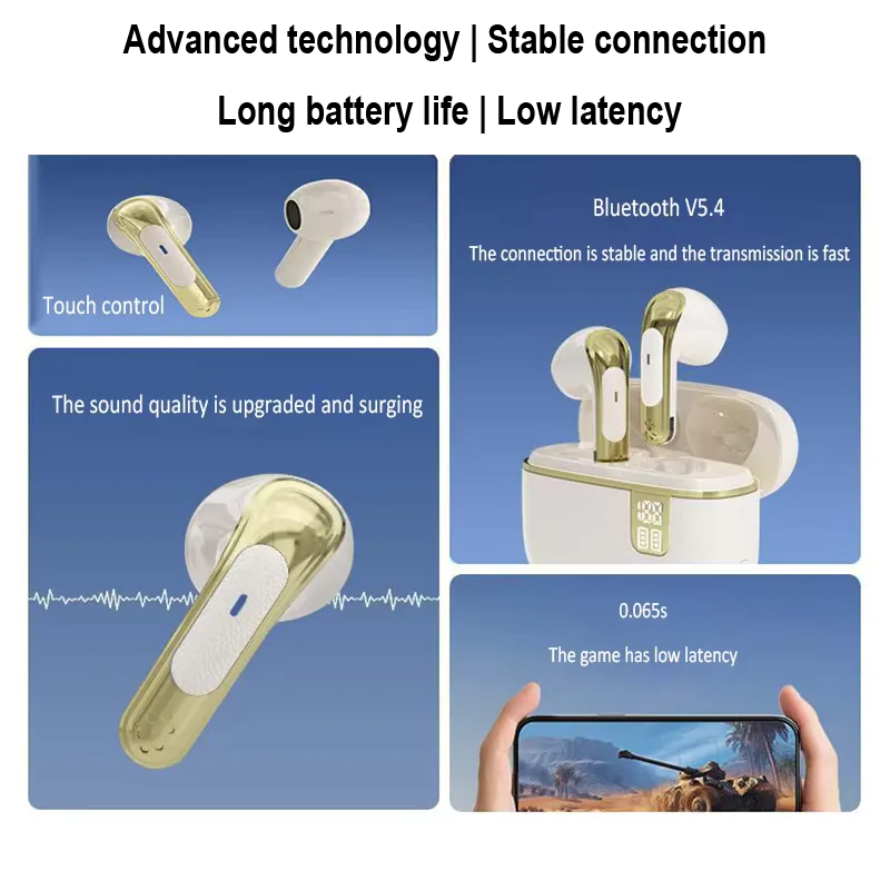 Wireless Bluetooth Earbuds with ANC, HiFi Stereo, Mic view 4