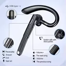 Newest Wireless Headphones Business Bluetooth v5.3 Earphones Hands-free Call Mic Noise Cancelling Headset Earbuds for Driving view 13