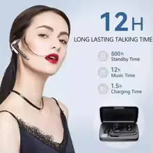 Newest Wireless Headphones Business Bluetooth v5.3 Earphones Hands-free Call Mic Noise Cancelling Headset Earbuds for Driving view 11