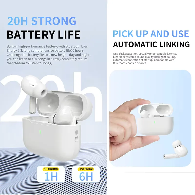 2025 Air Pro Wireless Bluetooth Earphones TWS Headset HiFi Earbuds Noise Reduction Headphones Waterproof For IPHONE Android view 5