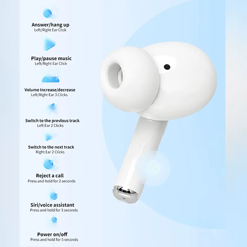 2025 Air Pro Wireless Bluetooth Earphones TWS Headset HiFi Earbuds Noise Reduction Headphones Waterproof For IPHONE Android view 6