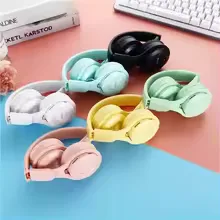 Macaron Headphones Kids Wireless Bluetooth Headphone Stereo Headband Gaming Headset with Mic Gamer Girl Gift for Mobile Tablet view 11