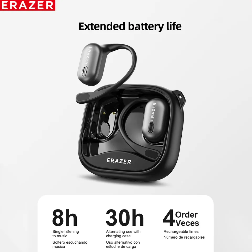 ERAZER XF38 Bluetooth AI Translator Earbuds 50H Battery view 3