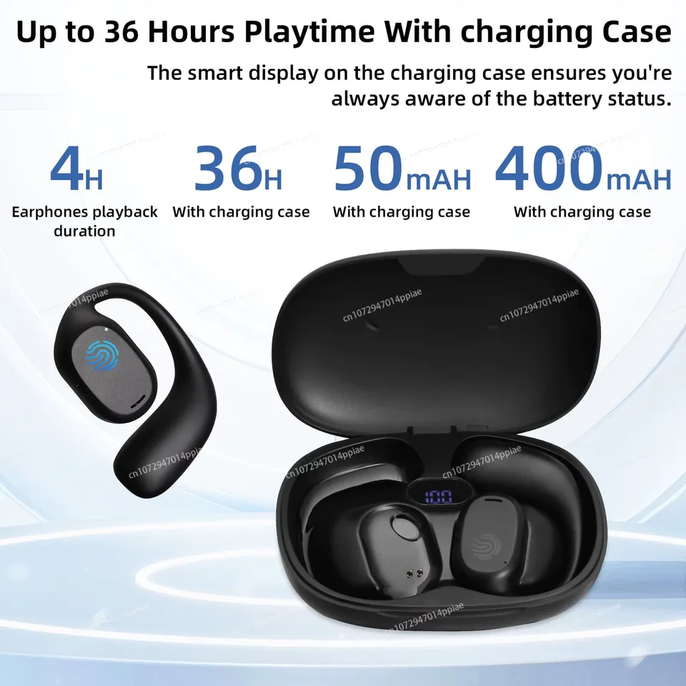 Portable Bone Conduction Earphones Bluetooth 5.3 Waterproof view 2