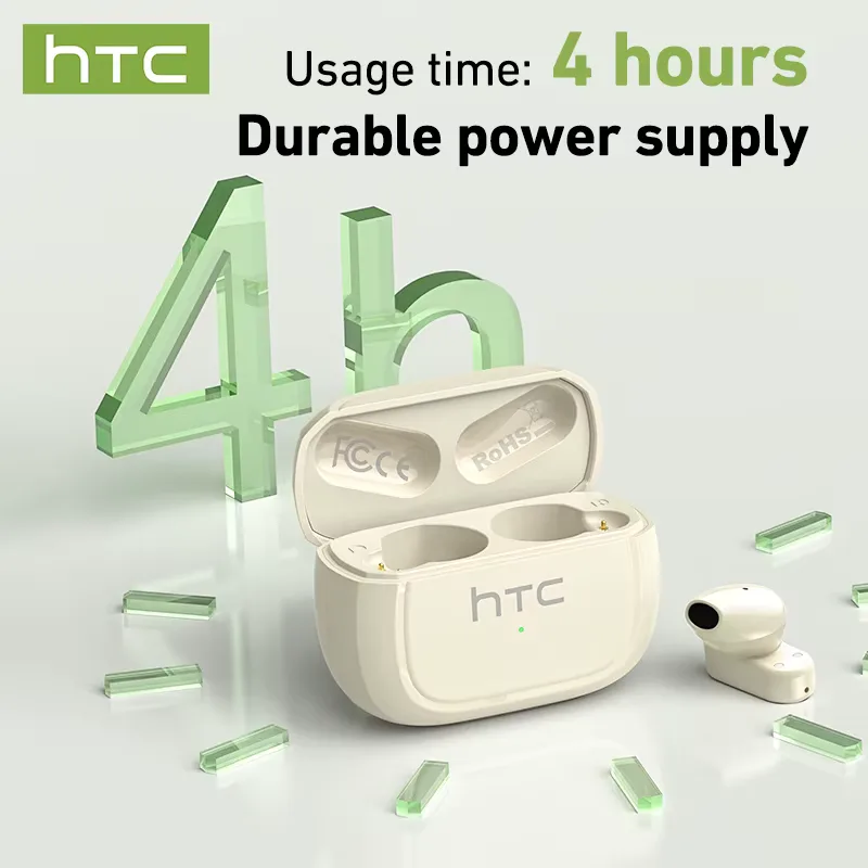 Ai Translation Bluetooth Headphones HTC Wireless Earphones Comfortable Earbuds Clear Sound Quality Earpiece Noise Cancelling Mic view 3